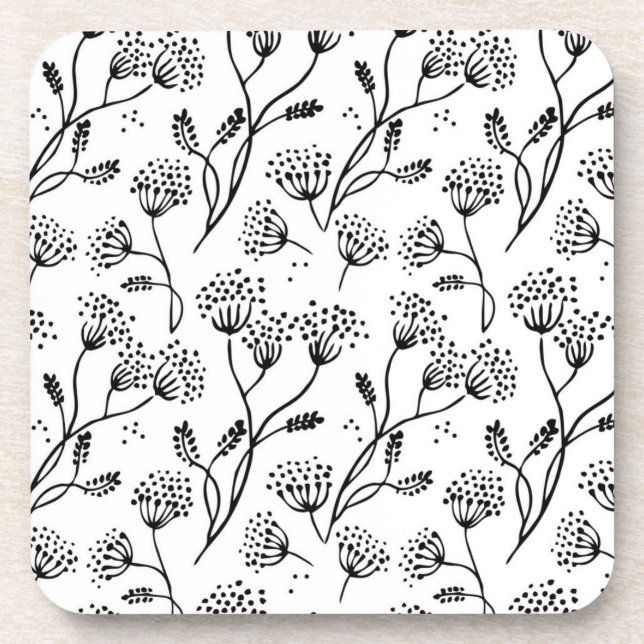 Flower pattern coaster (Front)