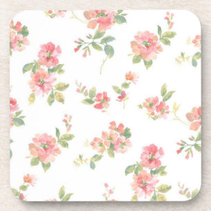 Flower pattern coaster