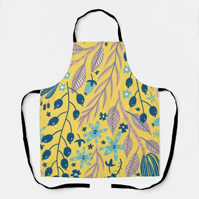 Flower pattern colourful shining beauty  apron (Front)