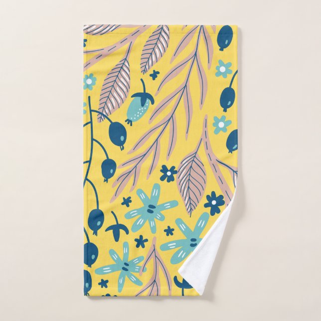 Flower pattern colourful shining beauty  hand towel (Hand Towel)