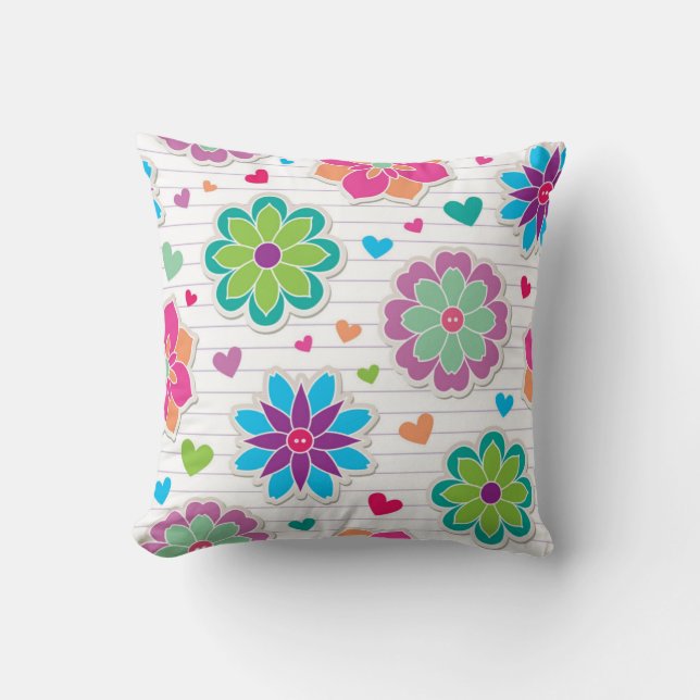 Flower pattern cushion (Front)