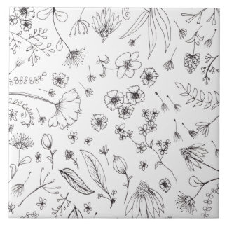 Flower Pattern Design Ceramic Tile
