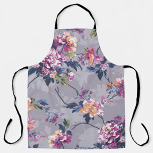 flower pattern design textile illustrationart, bac apron