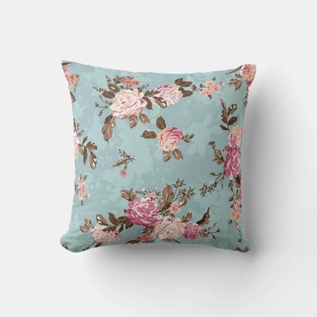 flower pattern design textile illustrationart,back cushion (Front)