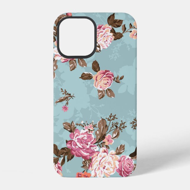 flower pattern design textile illustrationart,back iPhone case (Back)