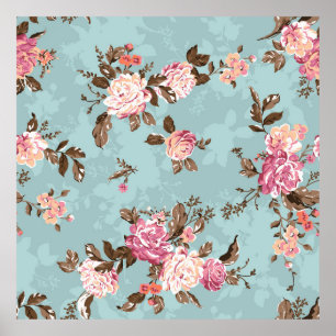 flower pattern design textile illustrationart,back poster