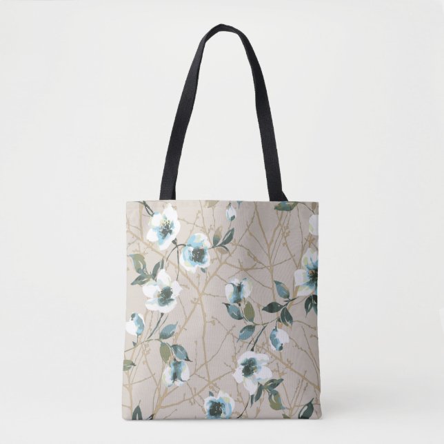 flower pattern design textile illustrationart,patt tote bag (Front)