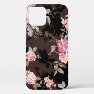 flower pattern design textile illustrationpattern, iPhone 12 case