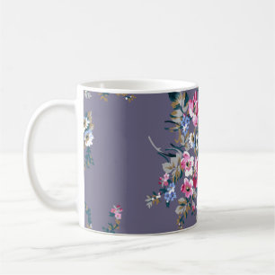 flower pattern design textile illustrationpattern, coffee mug