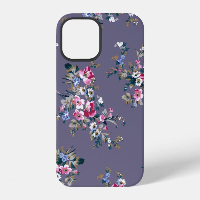 flower pattern design textile illustrationpattern, iPhone case (Back)