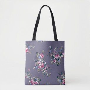 flower pattern design textile illustrationpattern, tote bag
