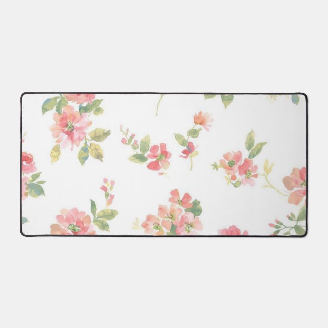 Flower pattern desk mat (Front)