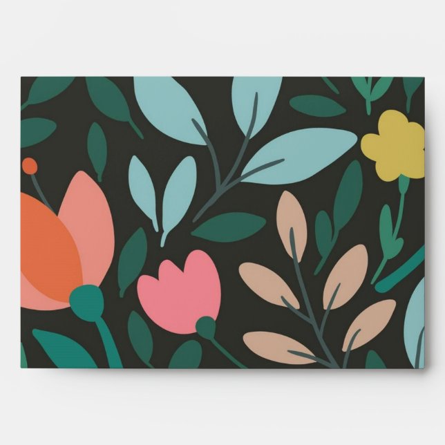Flower pattern envelope (Front)