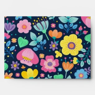 Flower pattern envelope