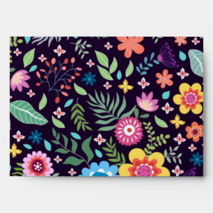 Flower pattern envelope