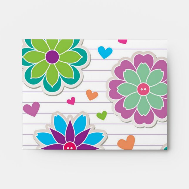 Flower pattern envelope (Front)