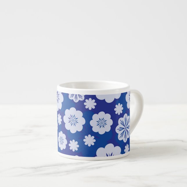 flower pattern espresso cup (Front Right)