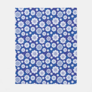 flower pattern fleece blanket