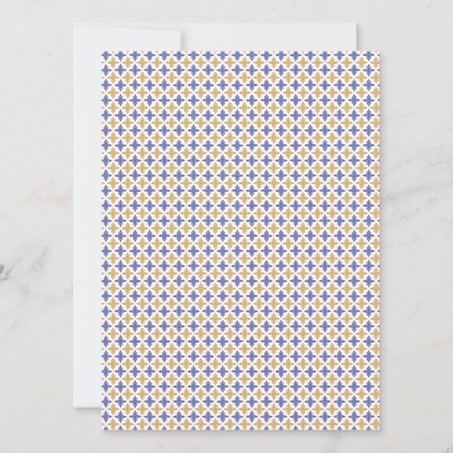 Flower Pattern Holiday Card (Front)