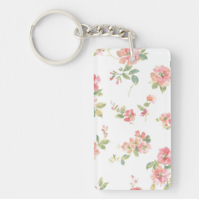 Flower pattern key ring (Front)