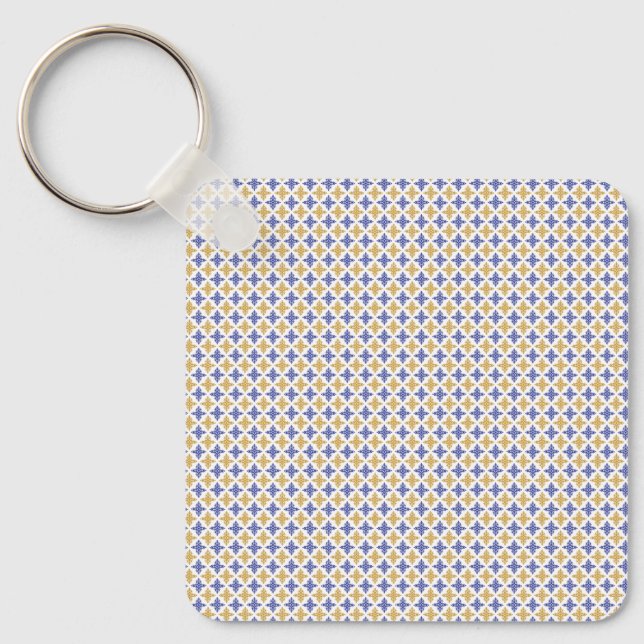 Flower Pattern Key Ring (Front)