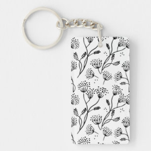 Flower pattern key ring