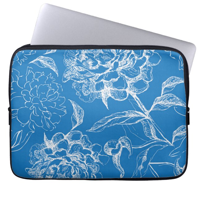 Flower pattern laptop sleeve (Front)