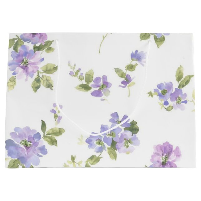 Flower pattern large gift bag (Front)