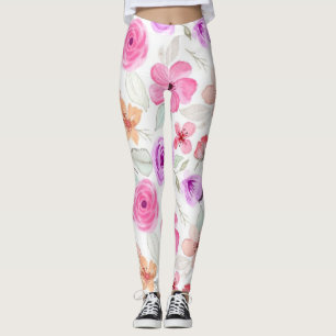 Flower pattern leggings