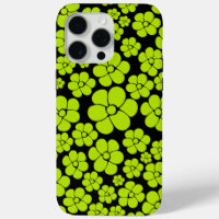 Flower Pattern - Lime Green