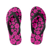 Flower Pattern - Magenta and Black