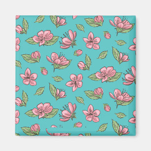 Flower pattern magnet