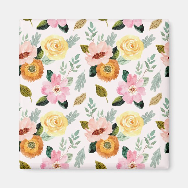 flower pattern magnet (Front)