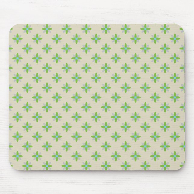 Flower Pattern Mouse Pad (Front)