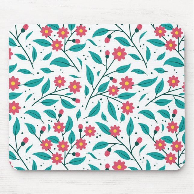 Flower pattern mouse pad (Front)
