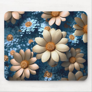 Flower Pattern Mouse Pad