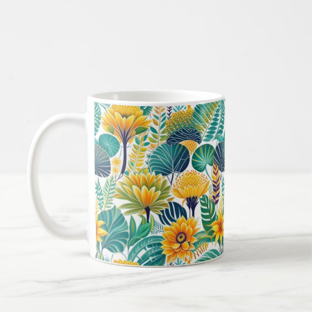 Flower Pattern Mug (Left)