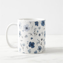 Flower pattern mug