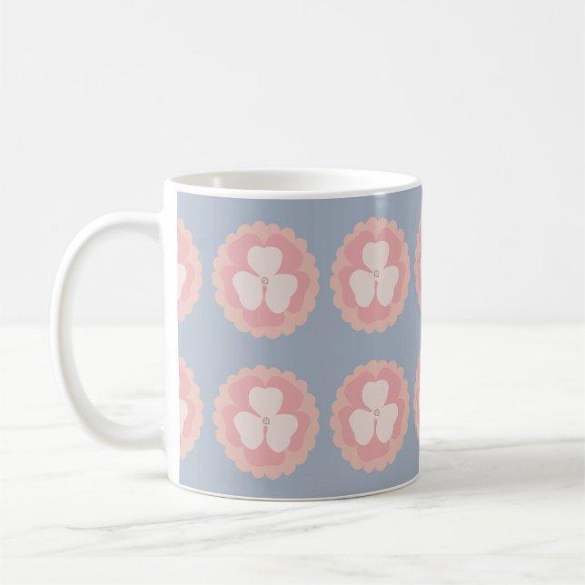 Flower pattern mug (Left)