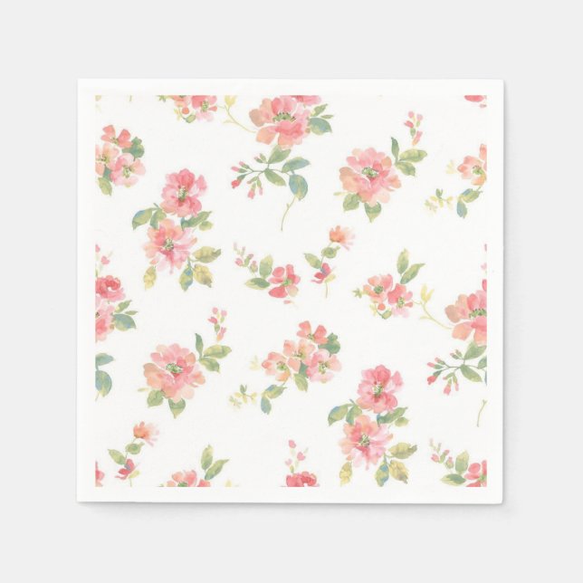 Flower pattern napkin (Front)
