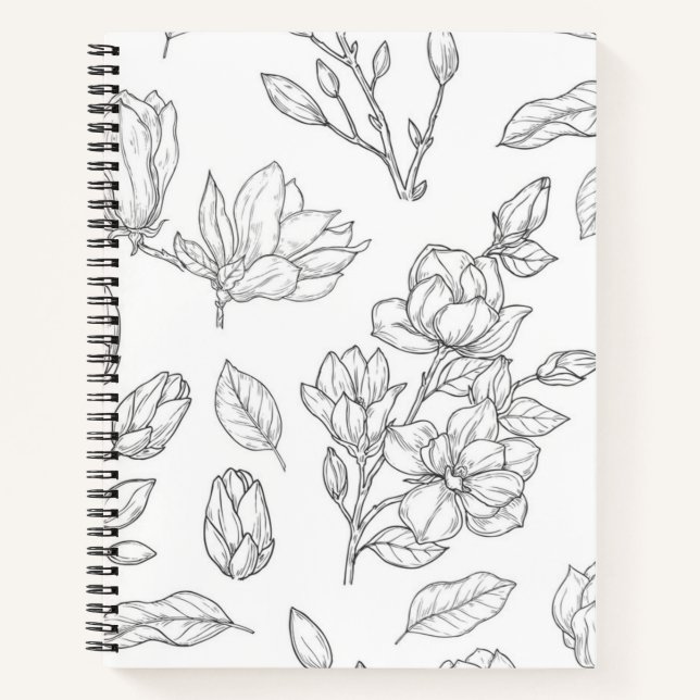 Flower pattern notebook (Front)