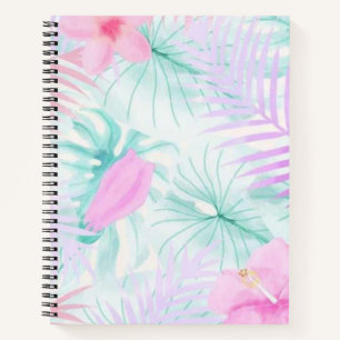 Flower pattern notebook