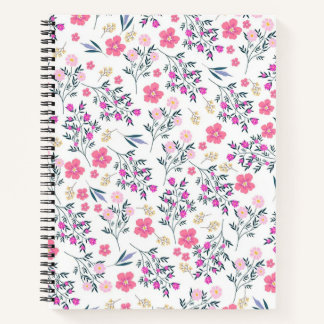 Flower pattern notebook