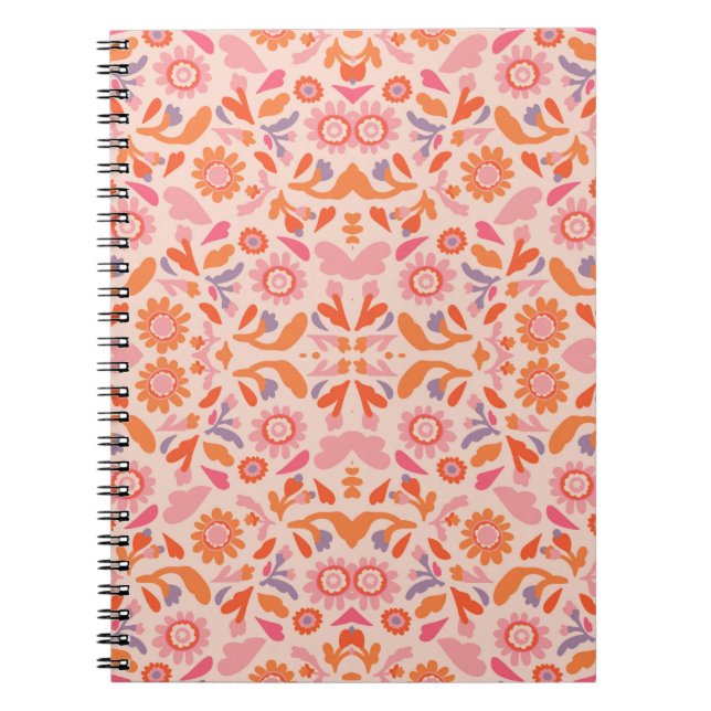 Flower pattern notebook (Front)
