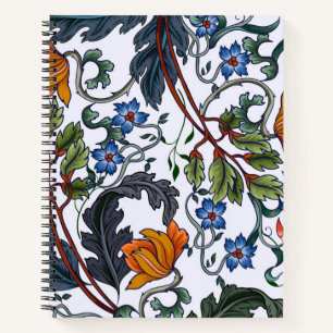 Flower pattern notebook