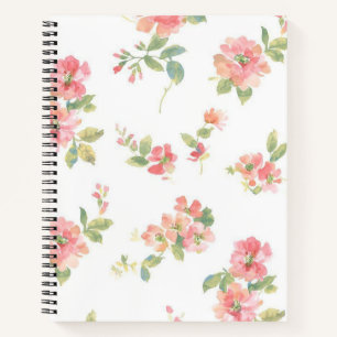 Flower pattern notebook
