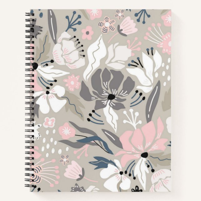 Flower pattern notebook (Front)
