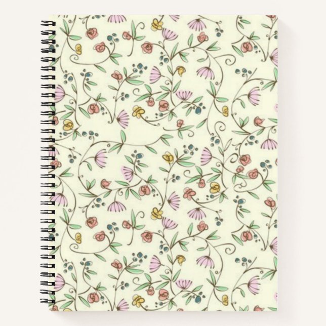 Flower pattern notebook (Front)