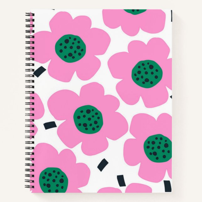Flower pattern notebook (Front)