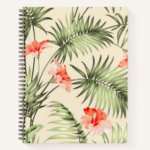 Flower pattern notebook